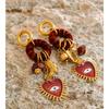Eetit Vintage Autumn Winter Handmade Charming Jewelry Golden Stainless Steel 2025 Heart Eye Drop Dangle Earrings for Women Gift