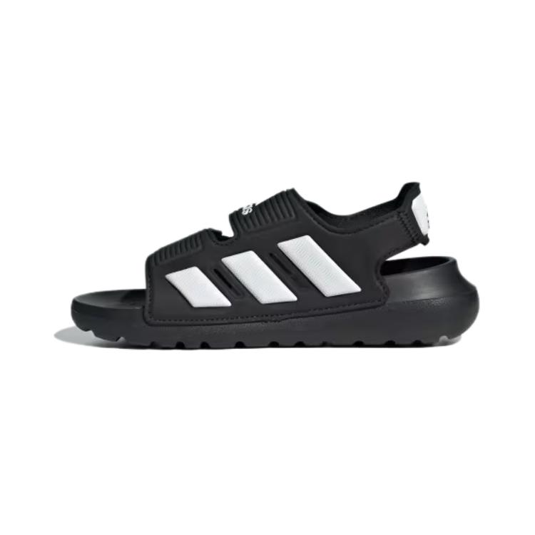 Adidas Alta Swim 2.0 Comfortable Casual Non-Slip Shock Absorbing Sandals Kids Sandals Black White ID2839