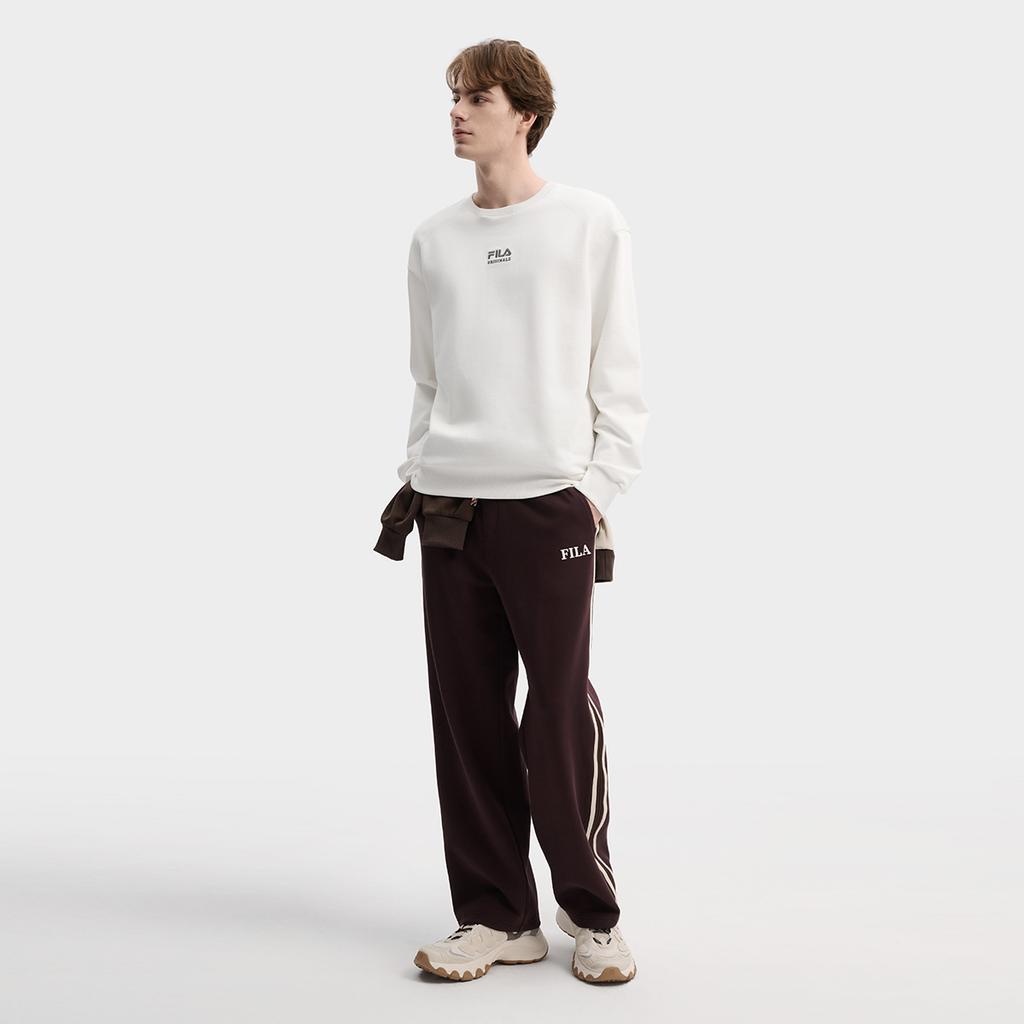 Fila Original Fashion Simple Retro Classic Personality Trendy Street Casual Comfortable Versatile Crew Neck Loose Sweatshirt F11M619210FWT