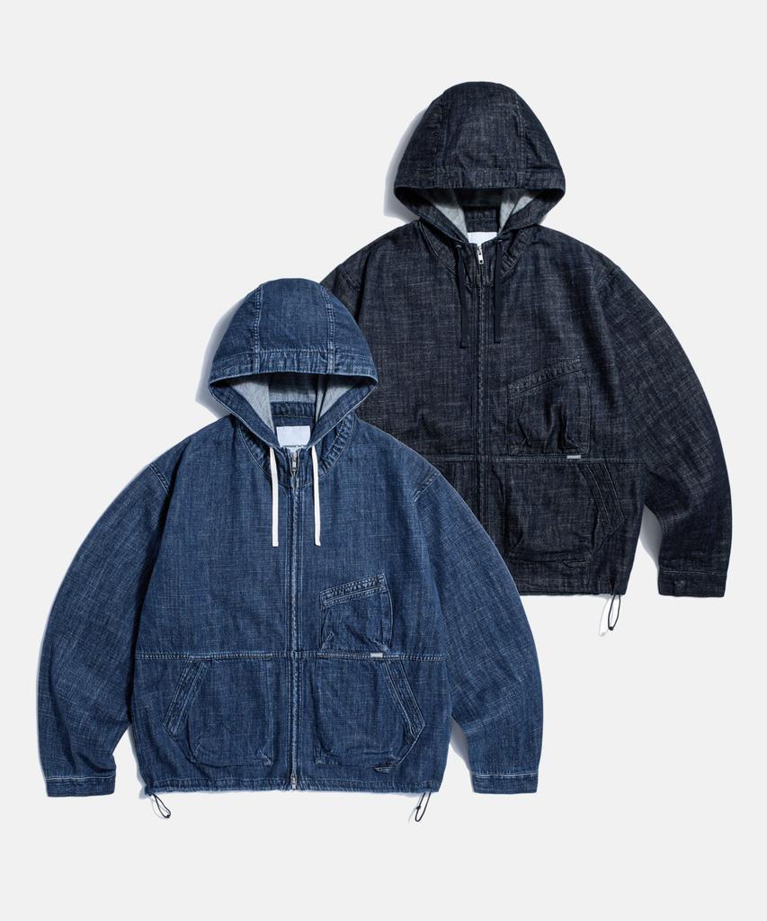 Espionage Kaihara Denim Ray Parka Mid Indigo