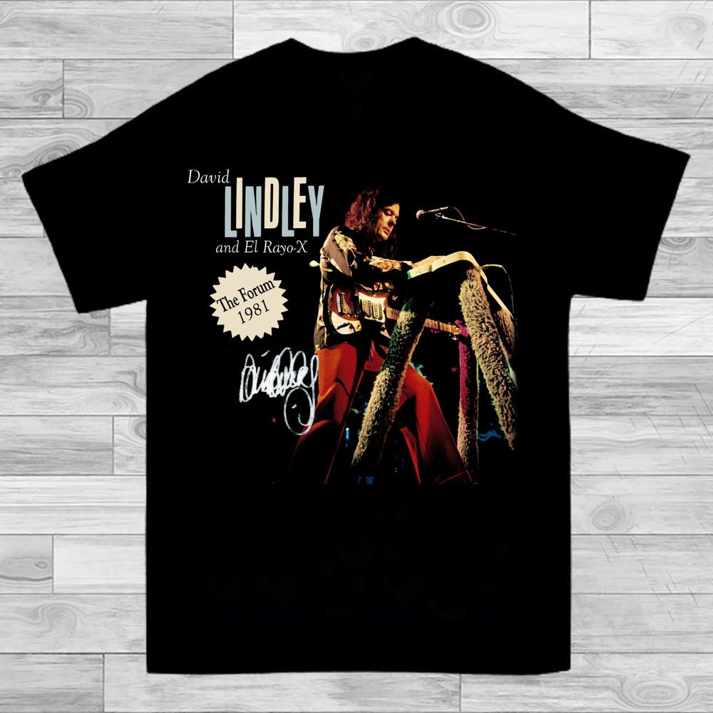 

David Lindley and Jackson Browne 1981 Black All Size Unisex T-Shirt TMB581 Unisex T-Shirt S