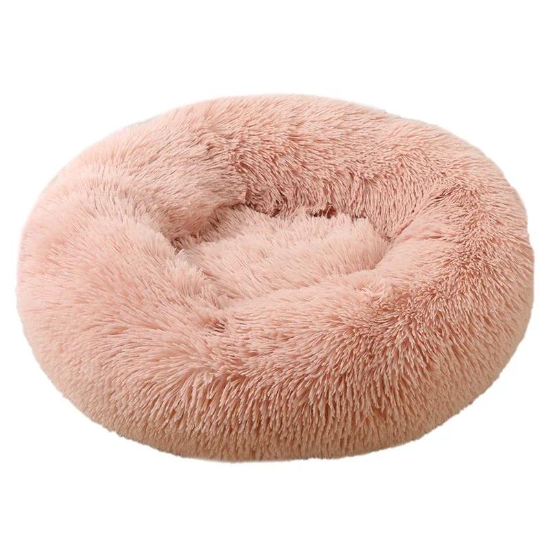 Plush Pet Bed for Dog, XXL Round Mat for Small and Medium Animals, Dog Accessories for Large Dogs, Calming Cat's House