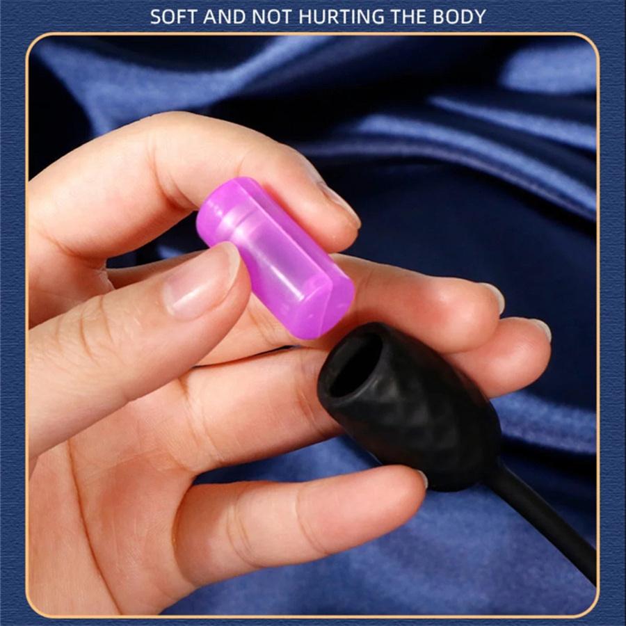 Silicone Urethral Sounding Vibrator Prostate Massager Insert Penis Plug Vibrators Sex Toys For Men