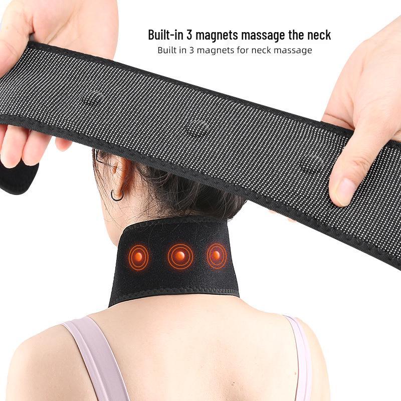 Magnetic Warm Windproof Neck Protector Brace with Fiber Cloth