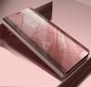 For Samsung Galaxy S8 S9 S10 E Lite S20 S21 S22 Plus S20fe S21fe Smart View Mirror Flip Lærveske For Note 5 8 9 10 20 Ultra
