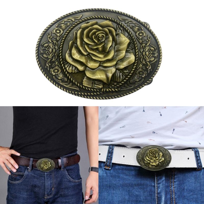 Středověké přezky na opasek s náhradní růží Westernový kovbojský styl