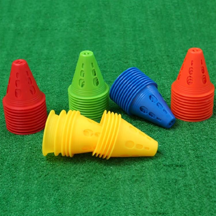 10Pcs Colorful Agility Marker Cones Roller Skating Practice Skating Marker Cones