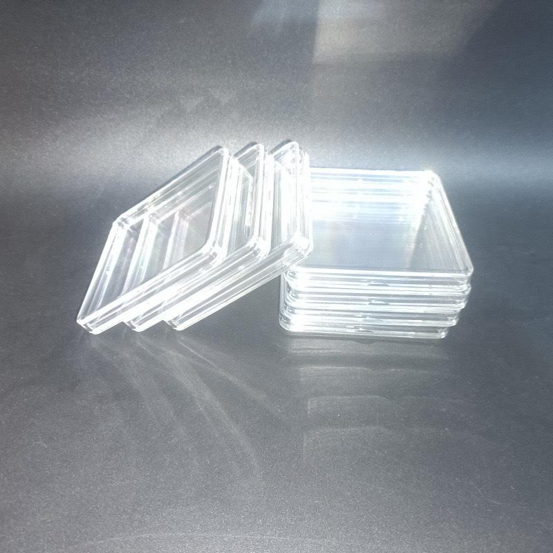 Przezroczyste Pudełko Ekspozycyjne Wielorozmiarowe na Cyrkonie do Zdobienia Paznokci, Sztabki Złota i Srebrne Monety