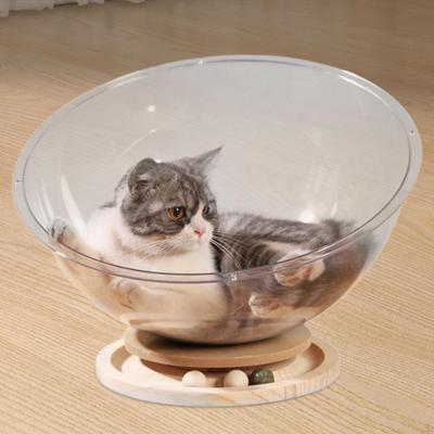 Capsule Bed Interactive Feather Toy for Small Pets