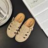 Half-drag summer women's shoes new platform shoes pig cage shoes lazy one pedal bag head cool slippers women