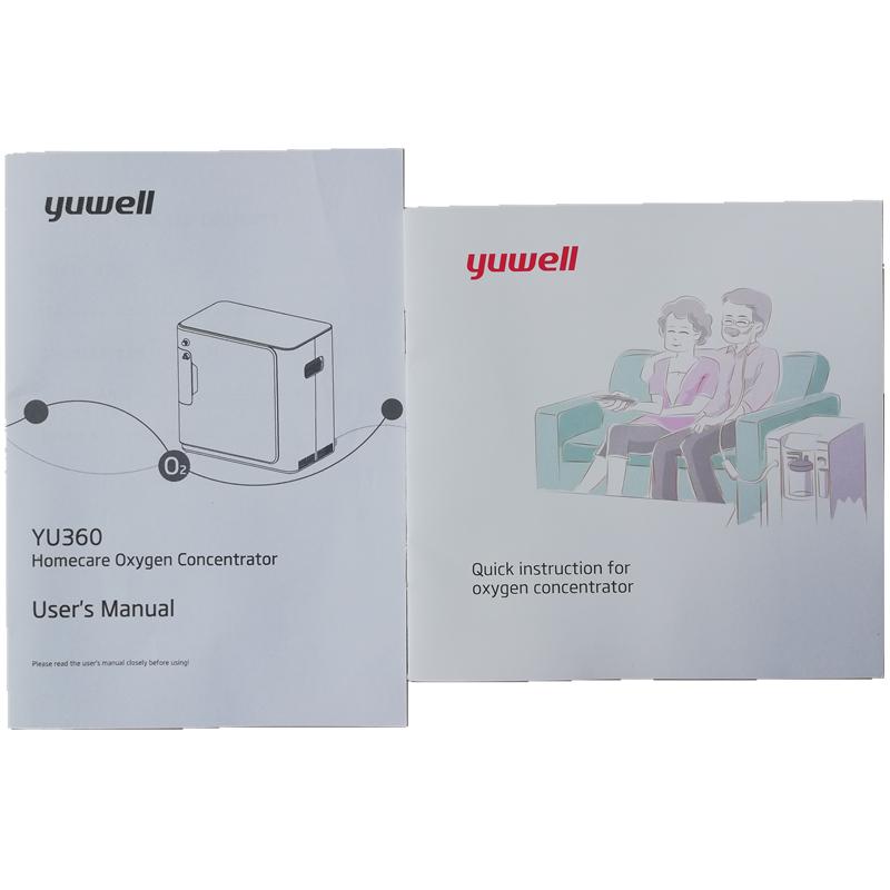 YUWELL YU360 Concentrator de oxigen Generator portabil de oxigen Aparat de oxigen medical Îngrijire la domiciliu LCD engleză Taste panou engleză