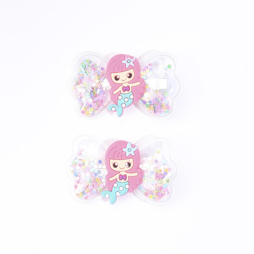 2 Stück Mode Meerjungfrau Haarspangen für Mädchen Cartoon Bunte Haarnadeln Baby Kinder Dekorative Haarspangen Niedliche Boutique Haaraccessoires