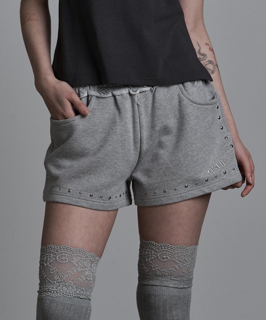 Aejeuyua Cut-Off Vintage Shorts Melange
