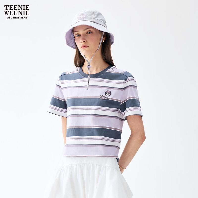 Teenie Weenie Bear Cartoon Stripe Women's T-Shirt