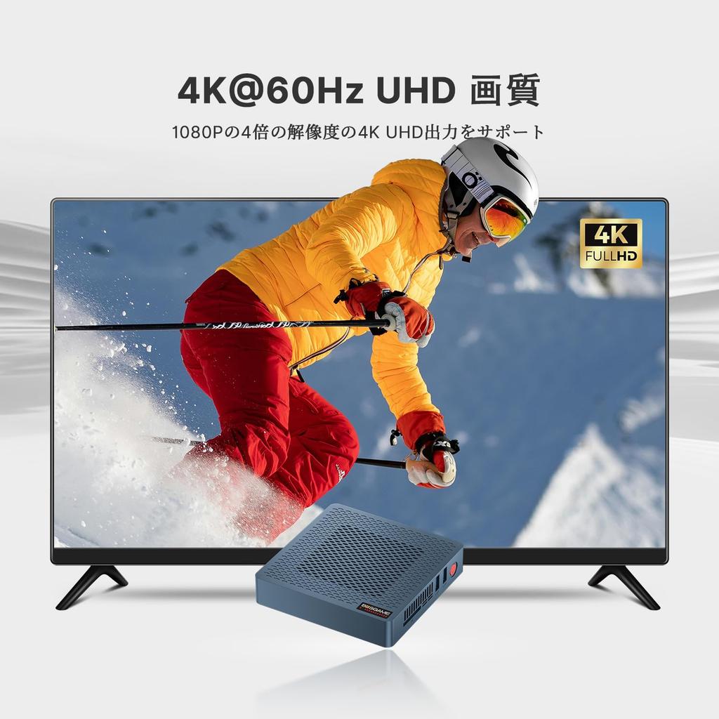 BOSGAME Mini PC Fanless Silent Desktop Computer 4GB 64GB eMMC Micro Celeron N4020 Max Compact 1000M Auto Power On Support Windows 10 Pro Mini Computer