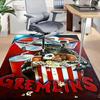 1 tappeto 3D Gremlins, tappeto per ufficio, tappetino per esterni, decorazione per la casa, tappeto per festival