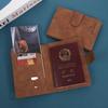 Pu Leather Passport Holder/Ticket Holder, Lightweight And Portable, Multi-Slot Storage Design, Passport Book Travel Wallet