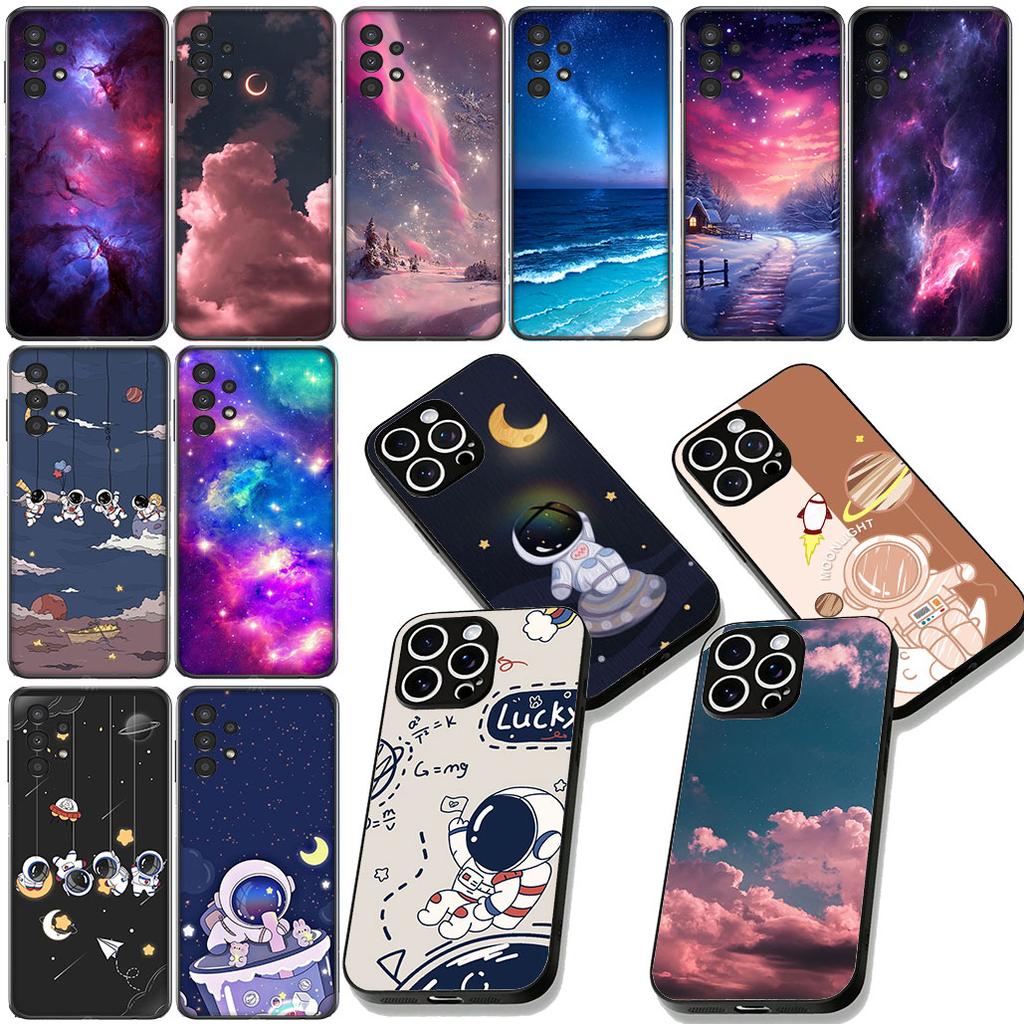 Universe Galaxy Astronaut Moon Phone Case for Motorola Moto Edge 70 60 Fusion NEO Pro G Stylus G56 G96 G52 G04 G05 20 Cover