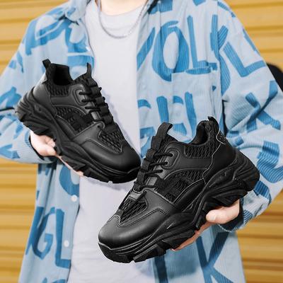Herrenschuhe Frühling und Sommer neu vielseitig sportlich lässig Laufen Höhe erhöhen Jugend Mesh Dad Schuhe