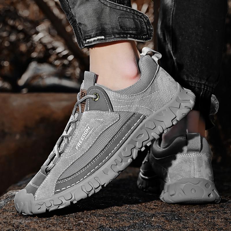 Модные мужские туфли на шнуровке из натуральной кожи — фото 7