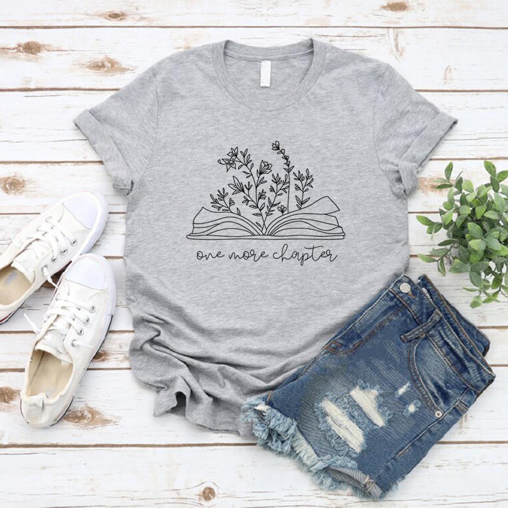 Funny Reading T-Shirt Librarian Gift Book Shirt Cute Graphic Tees Wmen Short Sleeve O-Neck T Shirts Bookish Gift Women Clothing