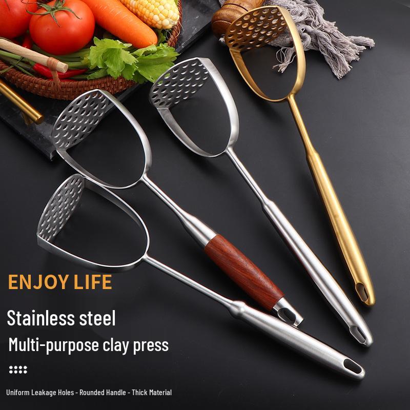 304 Stainless Steel Multifunctional Potato and Pumpkin Masher for Baby Food
