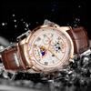 LIGE Luxury Man Wristwatch Waterproof Luminous Chronograph Watch for Men Leather Strap Men's Quartz Watches Reloj Hombre+Box