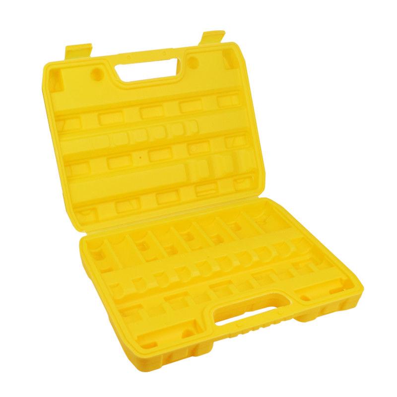 Multifunctional Large Handheld Plastic Socket Tool Box - Industrial Grade for Car & Household Use
