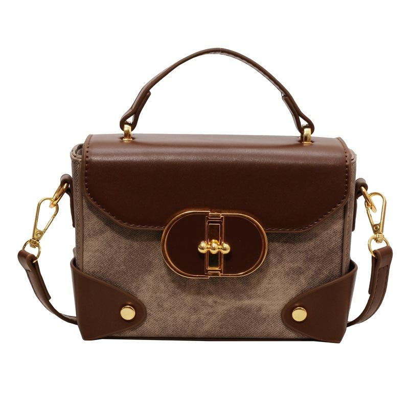This Year's Popular Small Bag Women's Fashion and Versatile 2025 New Retro Shoulder Crossbody Bag Handbag Small Square Bag
