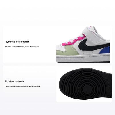 Court Borough Low Recraft PS Honeydew Pink Ultramarine Dziecięce Sneakersy Białe Fierce-Pink Jasno-Ultramarynowe DV5457-108