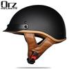 Retro and Vintage Half Open Face DOT Approved Motorcycle Helmet for Man and Woman