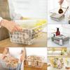Ins Wind Wrought Iron Storage Basket Japanese Desktop Storage Basket Bathroom Simple Storage Basket Kitchen Storage Box Desk Organizer