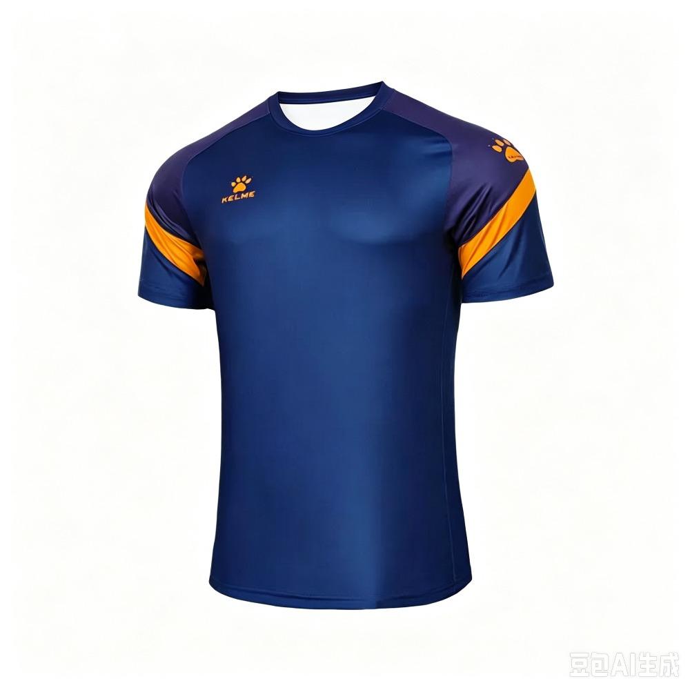KELME Men Short‑Sleeve Soccer Jersey Quick‑Dry Breathable Sports T‑Shirt Adult Football Training Tee Athletic Sportswear