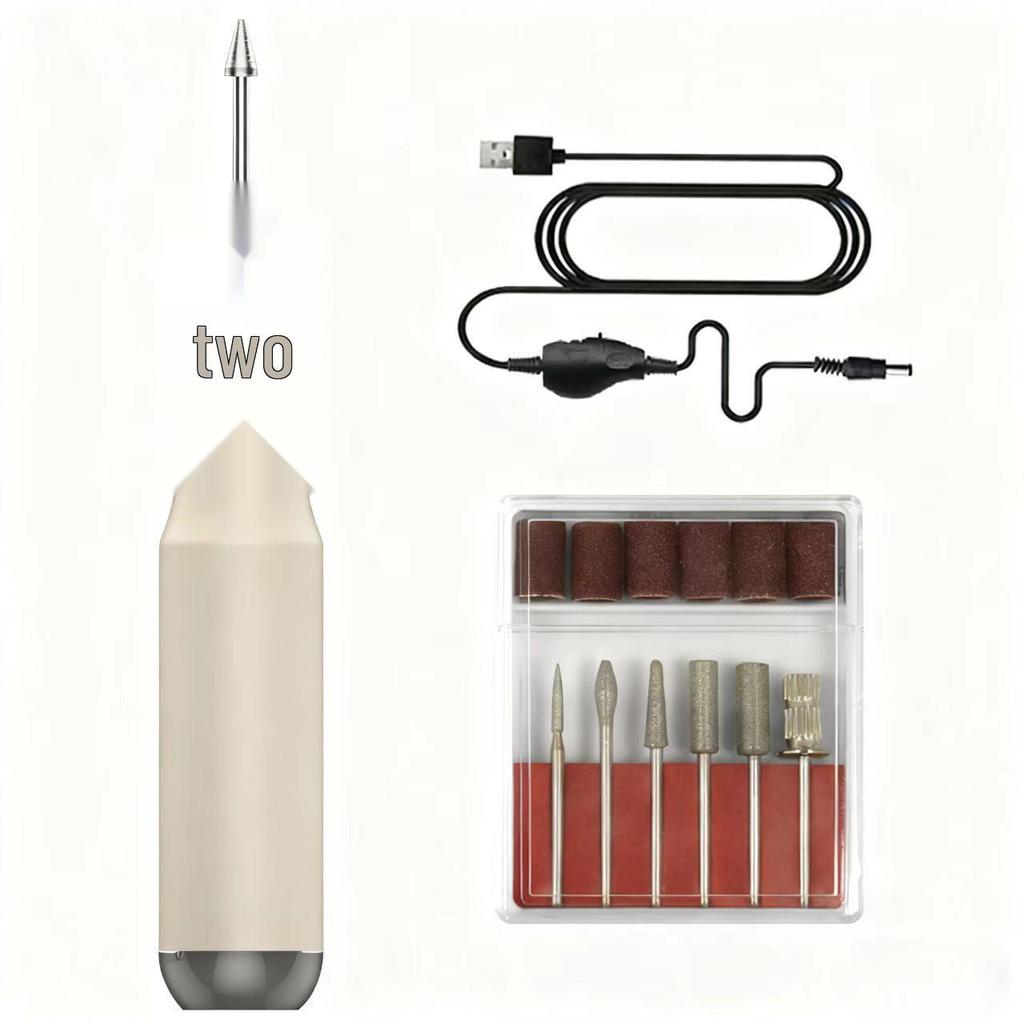 Electric 4-in-1 Nail Grinder & Manicure Tool: Integrated Nail & Dead Skin Remover with Polishing Function.