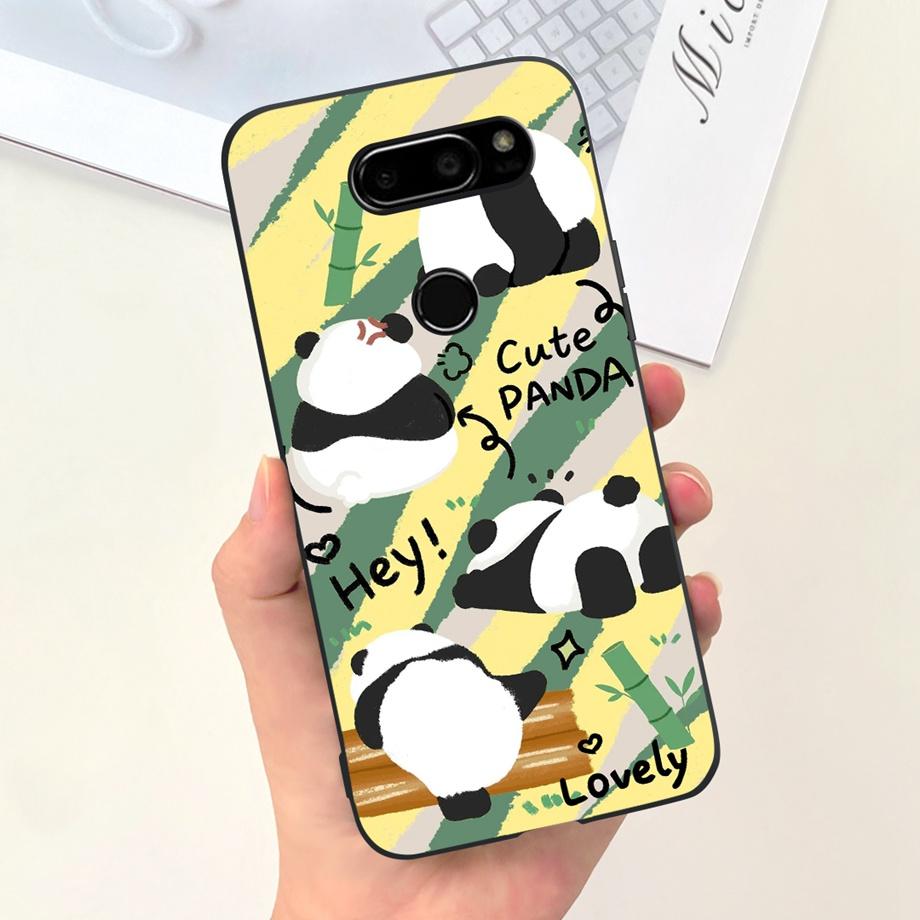 For LG V30 Case LG V35 ThinQ V40 V50 V50s ThinQ G8X ThinQ Soft Matte Silicone Coque Funda Back Cover Rabbit Flower Astronaut Bag