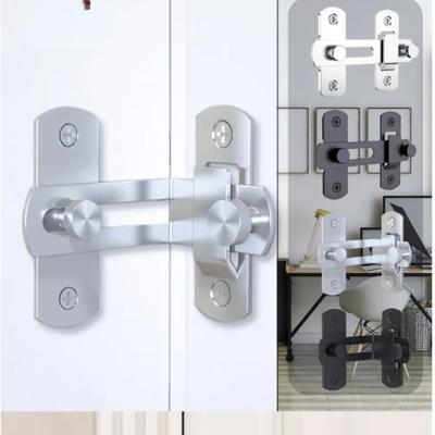 90 180 Degree Door Buckle Stainless Steel Lock Sliding Door Right Angle Buckle Door And Window Bathroom Bending Latch