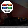 1/2/4Pcs 12V / 24V LED Side Marker Lights Car External Lights Warning Tail Light Auto Trailer Truck Lorry Lamps White Color