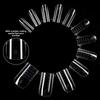120pcs New Dual Forms Toe Nail Mold Acrylic Full Cover False Tips Toenail Top Forms For Extension