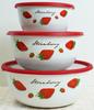 Fuji Enamel Strawberry Mixing Bowl 18cm 1.8L STB-18MB