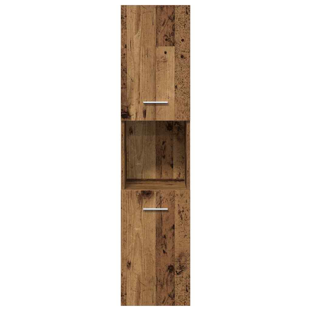 Bathroom Furniture Set with Shelf 4 pcs Reclaimed Wood Effect Wood Based Material