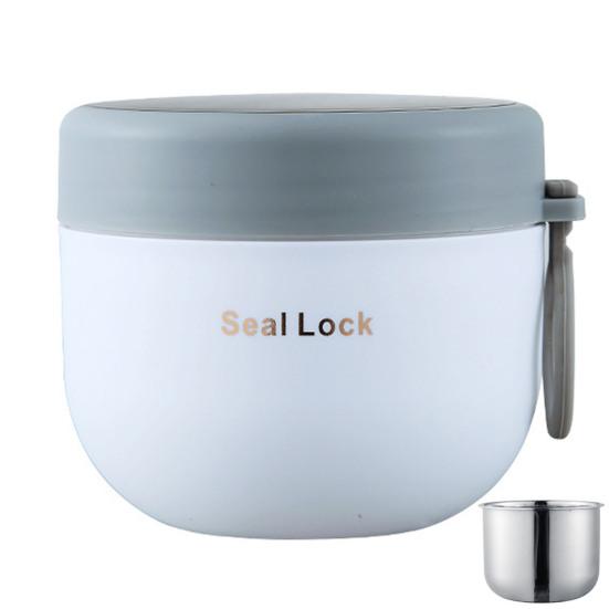 600ml Soup Cup Leak-proof Large Capacity Stainless Steel Double-walled Vacuum Insulated Food Jar School