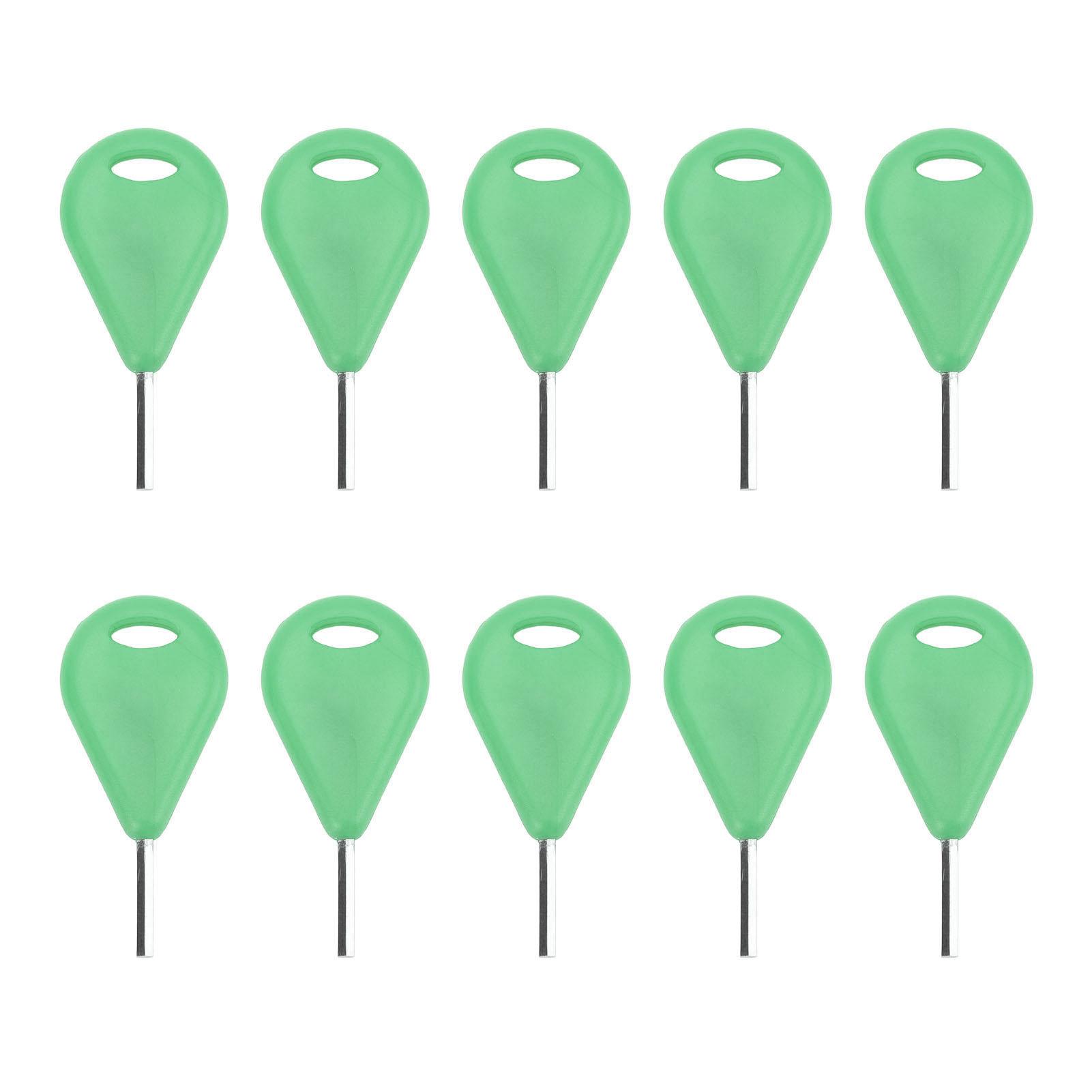 

10pcs Surfboard Fin Key for FUTURE Professional Small Holes Surfboard Fin Hex Key Replacement for Surfing Board Green