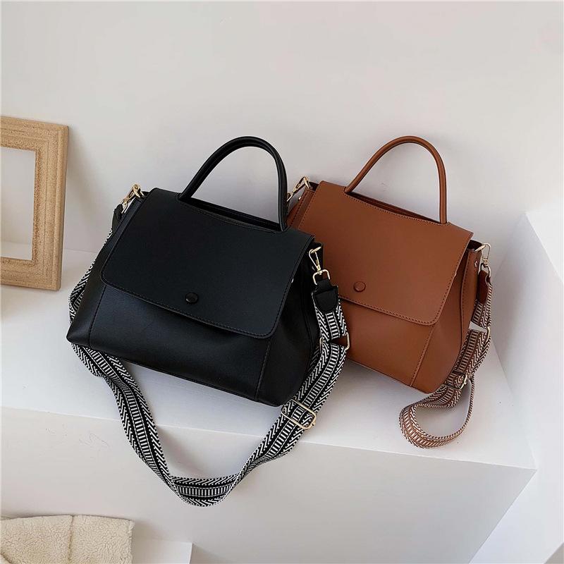 Kadın Büyük Kapasiteli Deri Çanta Crossbody Çanta