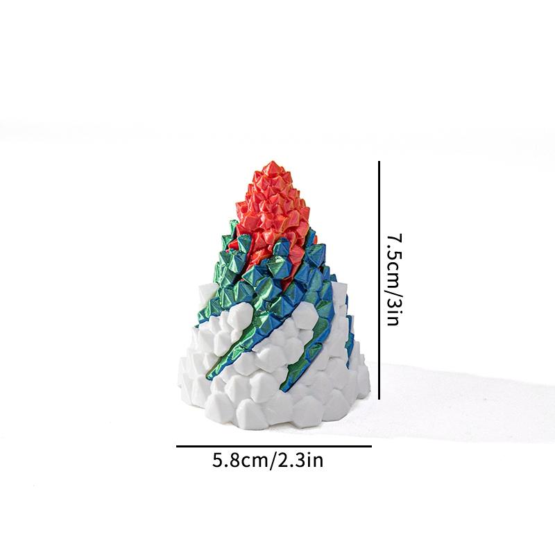 3D Printed Rotating Pyramid Toy 3d Spiral Cone Release Pressure Toys Desktop Accessorie Printed Through Pyramid Spiral Cone Toy
