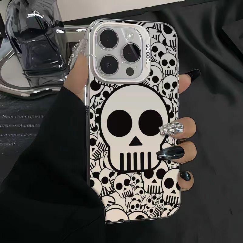 Cross New Skull iPhone Case for iPhone 16 Pro/15/14/13/12/11/Xs Max/Plus