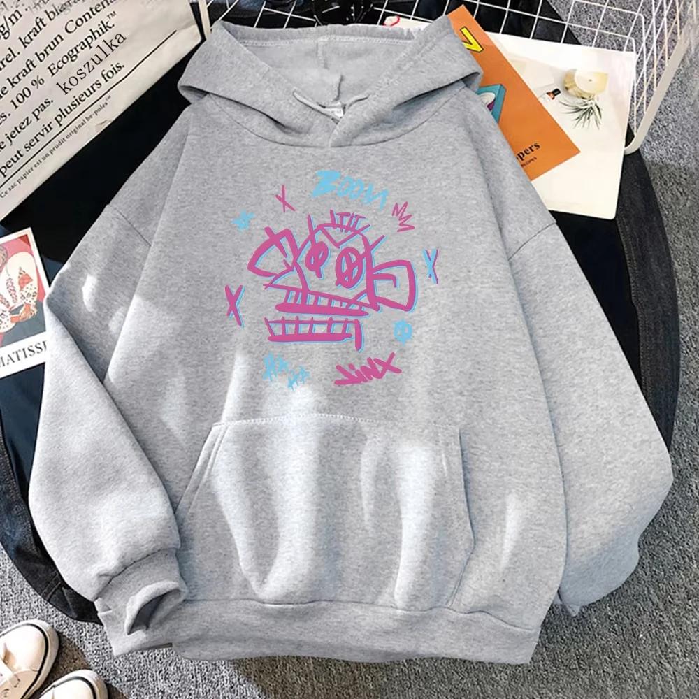 2025 Arcane Ekko and Jinx Hoodie Fashion Women Harajuku Aesthetic Anime Vi Hoodies Unisex Cartoon Casual Vintage Pullover Sweats
