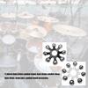 Stainless Steel Drum Cymbals Tambourine Drum Bells Rings and Cymbals Drum Accessories For Enhanced Drum Sound Enduring