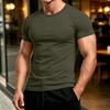 Men's Fashion Cotton Neck Short Sleeve T-Shirt for Everyday Casual Wear