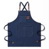 Oil Resistant Canvas Apron All Cotton Household Milk Tea Coffee Shop Kitchen Gardening Work Denim Apron Printing