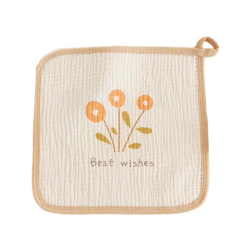 

Absorbent Baby Burp Cloths Soft & Breathable Baby Towel Cotton Face Towel 4 Layer Baby Towel Lightweight Washcloth Gift